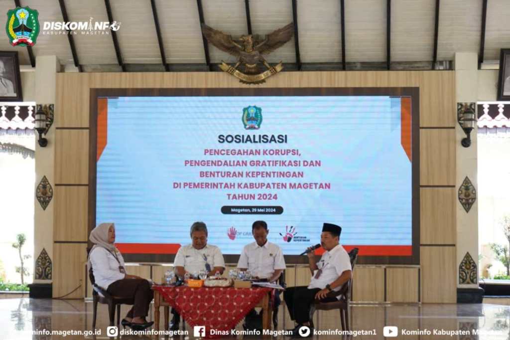 SOSIALISASI PENCEGAHAN KORUPSI, PENGENDALIAN GRATIFIKASI DAN BENTURAN KEPENTINGAN DI PEMERINTAH KABUPATEN MAGETAN TAHUN&nbsp;2024