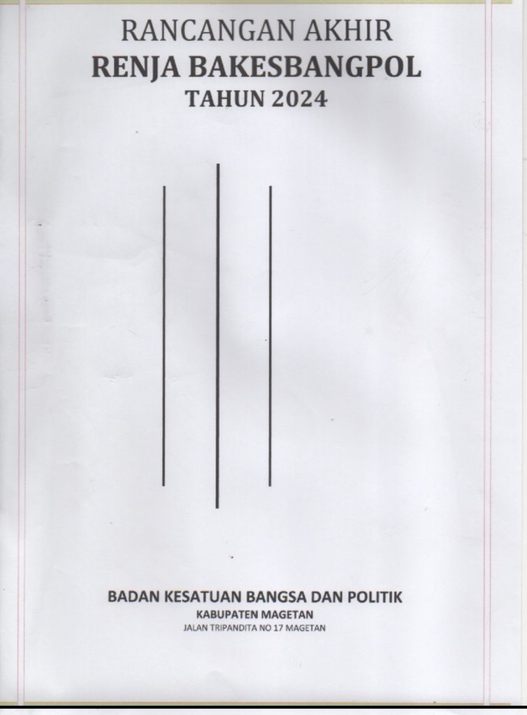 RANCANGAN AKHIR RENJA BAKESBANGPOL TAHUN&nbsp;2024