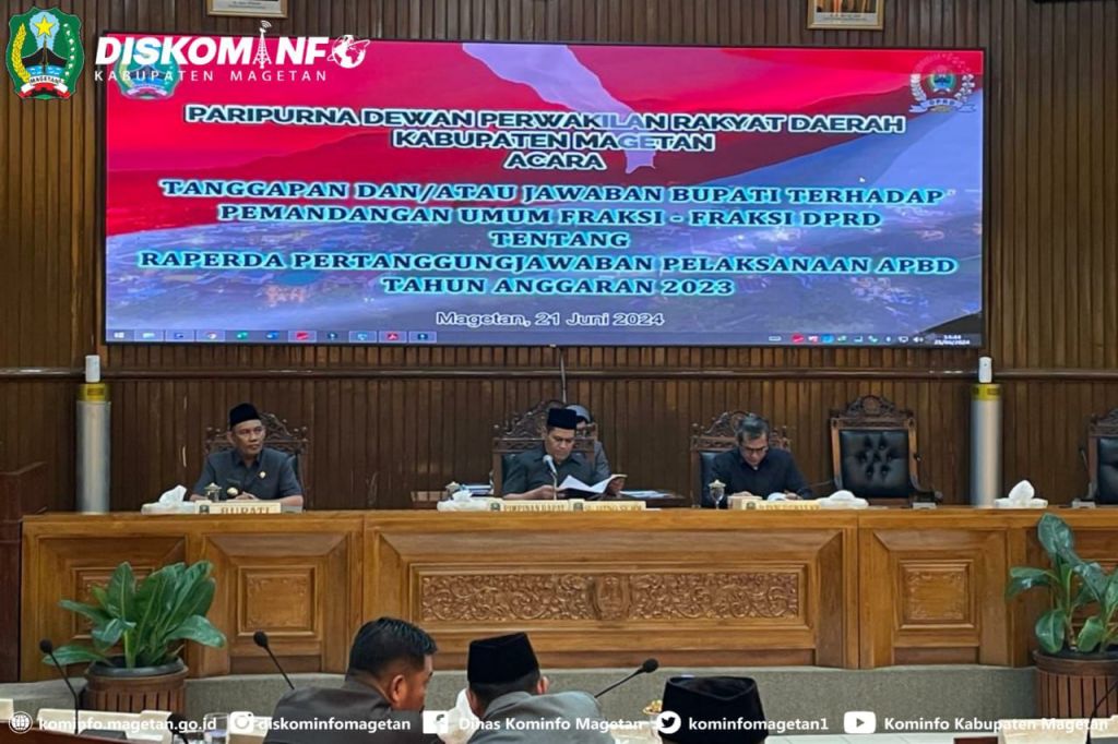 Jawaban Bupati Terhadap Pandangan Umum Fraksi-Fraksi DPRD – Dinas Komunikasi dan Informatika Kab. Magetan