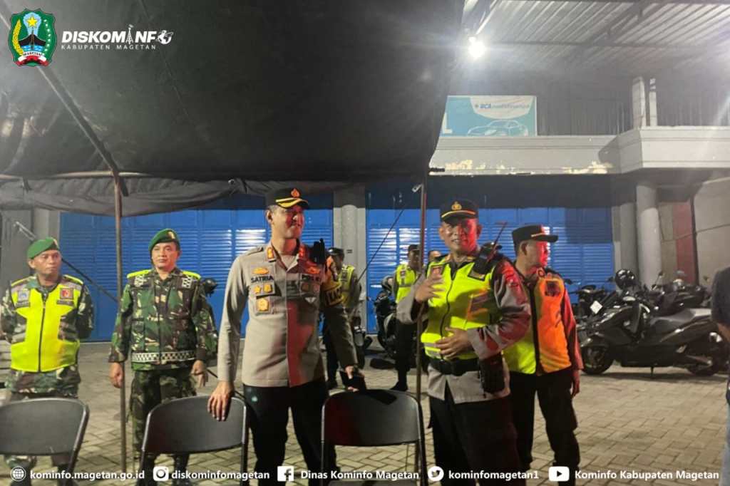Kapolres Magetan Laksanakan Patroli, Pantau Langsung Pengamanan Kegiatan Pengesahan Warga Baru PSHT di Kabupaten Magetan