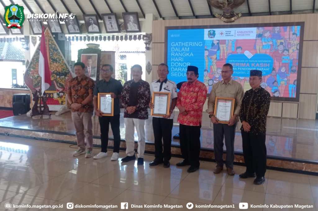 Gathering Hari Donor Darah Sedunia, 5 Pendonor Darah PMI Magetan Akan Mendapat Penghargaan Pin Emas dari&nbsp;Wapres