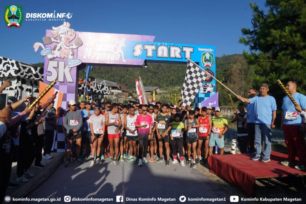 Ribuan Peserta Meriahkan Lawu Fun Run 2024 – Dinas Komunikasi dan Informatika Kab.&nbsp;Magetan