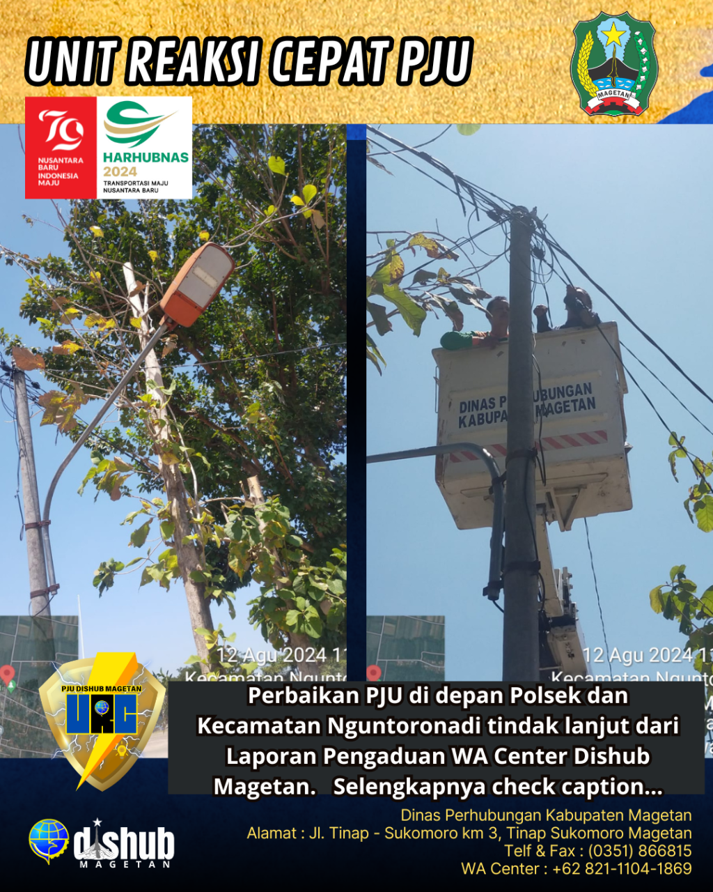 Tanggap Cepat, URC PJU Tangani Kerusakan Darurat di Nguntoronadi