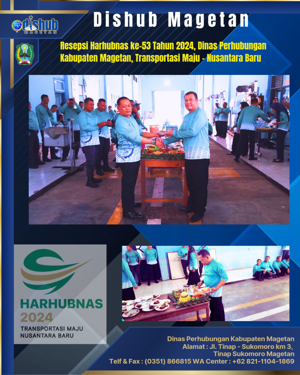 Dishub Magetan adakan Tasyakuran dan Resepsi Harhubnas ke-53 Tahun 2024 – Dinas Perhubungan Kab.&nbsp;Magetan
